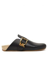 MICHAEL Michael Kors Klapki Greer 40T6GRFP1L Czarny. Czarne klapki damskie MICHAEL Michael Kors, bez wzorów, ze skóry, bez obcasa, bez zapięcia. Za 809.99 zł.