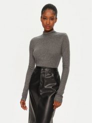 Calvin Klein Golf K20K208047 Szary Slim Fit. Szare golfy damskie Calvin Klein, l, bez wzorów, z lyocellu, bez ramiączek. Za 199.99 zł.