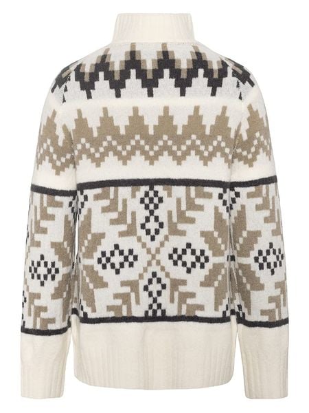 KARI TRAA Sweter "Amelia" w kolorze biało-beżowo-antracytowym rozmiar: S. Białe golfy damskie Kari Traa, s, bez wzorów, z wełny, bez ramiączek. Za 380.34 zł.