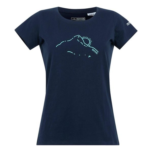T-shirt Damski Z Górą Breezed V. Niebieskie t-shirty damskie Regatta, s, bez wzorów, bez kołnierzyka. Za 36.99 zł.