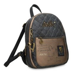 Brązowy Stylowy Damski Plecak Anekke. Brązowe plecaki Anekke, bez wzorów. Za 379.00 zł.