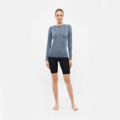 Koszulka termoaktywna damska Viking Lana Pro Merino, z wełną Merino. Szare koszulki damskie Viking, xl, bez wzorów, z wełny, bez kołnierzyka, bez ramiączek. Za 188.94 zł.