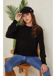 Joséfine Sweter "Letenye" w kolorze czarnym rozmiar: S. Czarne swetry klasyczne damskie Joséfine, s, z kaszmiru, bez kołnierzyka. Za 187.99 zł.