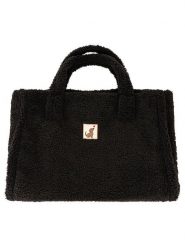 Zwillingsherz Shopper bag w kolorze czarnym - 50 x 35 cm rozmiar: onesize. Czarne shopper bag Zwillingsherz, bez wzorów, z materiału, na ramię, bez dodatków. Za 129.95 zł.
