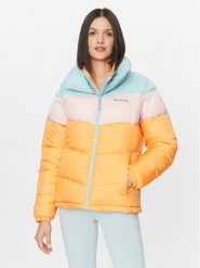 Columbia Kurtka zimowa Puffect™ Color Blocked Jacket Pomarańczowy Regular Fit. Brązowe kurtki damskie Columbia, na zimę, l, bez wzorów, z syntetyku, bez kaptura. Za 469.99 zł.