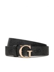 Guess Pasek Damski BW7862 P3430 Czarny. Czarne paski damskie Guess, z aplikacjami, ze skóry. Za 159.99 zł.