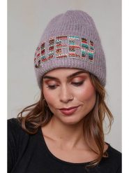 Soft Cashmere Czapka w kolorze szarobrązowym rozmiar: onesize. Brązowe czapki damskie Soft Cashmere, bez wzorów, z kaszmiru. Za 83.62 zł.