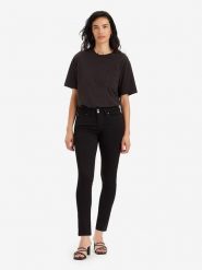 Levi's Dżinsy "711" - Skinny fit - w kolorze czarnym rozmiar: W25/L32. Czarne jeansy damskie Levi's. Za 202.98 zł.