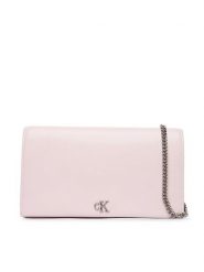 Calvin Klein Torebka Ck Wallet On Chain LV04F3319G Bordowy. Czerwone torebki wieczorowe damskie Calvin Klein, bez wzorów, ze skóry, bez dodatków. Za 409.99 zł.