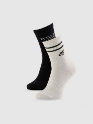 4F Skarpetki długie (2-pack) damskie - multikolor 39-42. Skarpetki damskie 4F, bez wzorów, prążkowane. Za 49.99 zł.