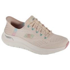 Buty sportowe damskie, Slip-Ins: Arch Fit 2.0 - Easy Chic. Brązowe obuwie sportowe casual damskie Skechers, trekkingowe. W wyprzedaży za 424.00 zł.