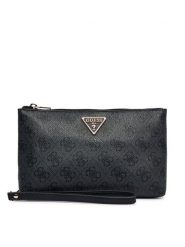Guess Kosmetyczka Laurel II Slg SWSG74 59145 Szary. Szare kosmetyczki damskie Guess, z aplikacjami, ze skóry. Za 219.99 zł.