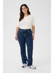 KAFFE curve Dżinsy - Regular fit - w kolorze granatowym rozmiar: 46. Niebieskie jeansy damskie KAFFE curve, z podwyższonym stanem. Za 125.85 zł.