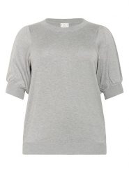 KAFFE curve Sweter w kolorze szarym rozmiar: M. Szare swetry klasyczne damskie KAFFE curve, m, bez kołnierzyka. Za 100.99 zł.