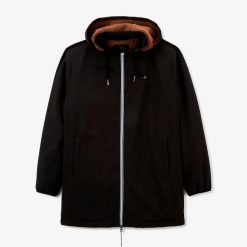 Parka Serge Blanco. Czarne parki damskie SERGE BLANCO, l, z dresówki, z kapturem. Za 569.50 zł.