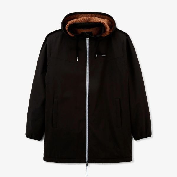 Parka Serge Blanco. Czarne parki damskie SERGE BLANCO, l, z dresówki, z kapturem. Za 569.50 zł.