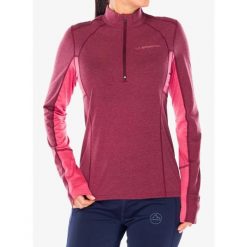 Bluza do biegania damska La Sportiva Swift Long Sleeve. Czerwone bluzy damskie La Sportiva, bez wzorów, bez kaptura. Za 368.49 zł.