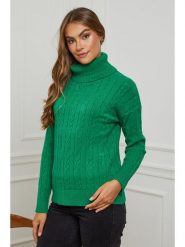 L'armoire de Suzette Golf w kolorze zielonym rozmiar: 38/40. Zielone golfy damskie L'armoire de Suzette, l, bez wzorów, z kaszmiru, bez ramiączek. Za 130.99 zł.