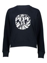 Pepe Jeans Sweter "Elena" w kolorze czarno-białym rozmiar: L. Białe swetry klasyczne damskie Pepe Jeans, l, z jeansu, bez kołnierzyka. Za 197.17 zł.