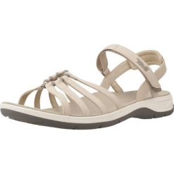Sandały TEVA W TIRRA TRAVELLE Jasnobrązowy. Brązowe sandały damskie Teva, bez wzorów, z tkaniny, bez obcasa, bez zapięcia. Za 296.99 zł.