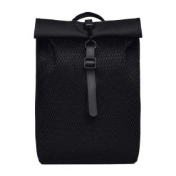 Siatkowy Plecak Zwijany. Czarne plecaki Rains, bez wzorów. Za 701.99 zł.