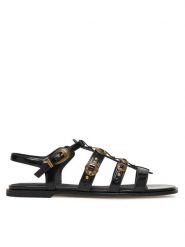 PINKO Sandały Milly 07 SD0469 E037 Czarny. Czarne sandały damskie Pinko, bez wzorów, ze skóry, bez obcasa, na płaskiej podeszwie, bez zapięcia. Za 1,099.00 zł.