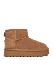 Lasocki Young Śniegowce CEO-CS6367-11 Brązowy. Brązowe kozaki dziewczęce Lasocki Young, bez wzorów, ze skóry, bez obcasa, bez zapięcia. Za 179.99 zł.