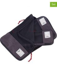 Troika Podróżne torby kompresyjne (3 szt.) w kolorze czarno-antracytowym rozmiar: onesize. Czarne torby podróżne Troika, bez wzorów, z materiału. Za 130.99 zł.