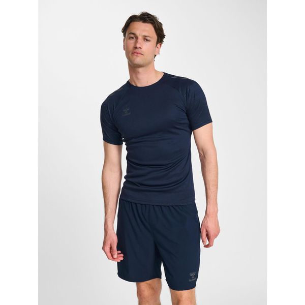 Koszulka Hummel Pro. Niebieskie bluzki damskie Hummel, bez wzorów, sportowe, bez kołnierzyka, bez ramiączek. Za 206.50 zł.