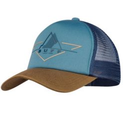 Czapka z daszkiem Unisex Buff Trucker Cap. Niebieskie czapki z daszkiem damskie Buff, bez wzorów. Za 104.61 zł.