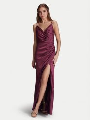 Hey Kyla Sukienka wieczorowa 5AI075HK Bordowy Slim Fit. Czerwone sukienki damskie Hey Kyla, bez wzorów, z syntetyku, wizytowe, bez ramiączek. Za 589.99 zł.