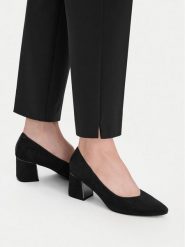 Lasocki Czółenka CEO-HMS3022-4 Czarny. Czarne czółenka damskie Lasocki, bez wzorów, ze skóry, bez obcasa. Za 249.99 zł.