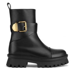 Botki Badura. Czarne botki damskie Badura, bez obcasa, na płaskiej podeszwie, bez zapięcia. Za 449.99 zł.