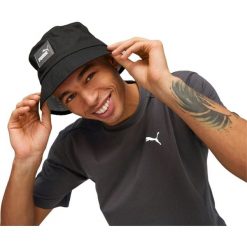 Kapelusz Puma Core Bucket, Dla obu płci. Czarne kapelusze damskie Puma, bez wzorów, z bawełny. Za 105.40 zł.