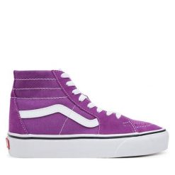 Tenisówki Vans. Fioletowe trampki damskie Vans, bez wzorów, bez zapięcia. Za 229.99 zł.