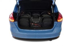Torby Do Bagażnika Ford Focus 5 Hatchback 2011-2018 4Szt Kjust. Czarne torby podróżne KJUST, bez wzorów, z kauczuku. Za 1,196.00 zł.