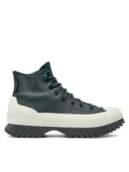 Converse Botki Chuck Taylor All Star Lugged 2.0 Counter A05696C Khaki. Brązowe botki damskie Converse, ze skóry, retro, bez obcasa, na płaskiej podeszwie, bez zapięcia. Za 529.99 zł.