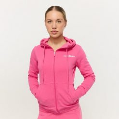Bluza damska fitness z zamkiem Dragonfruit Limitless. Czerwone bluzy damskie GYMBEAM, l, bez wzorów, z bawełny, z kapturem. Za 127.90 zł.