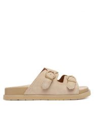 Gant Klapki 32503255 Beżowy. Brązowe klapki damskie Gant, bez wzorów, ze skóry, bez obcasa, bez zapięcia. Za 459.99 zł.
