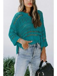 Milan Kiss Sweter w kolorze morskim rozmiar: XL. Niebieskie swetry klasyczne damskie Milan Kiss, xl, bez kołnierzyka. Za 86.99 zł.