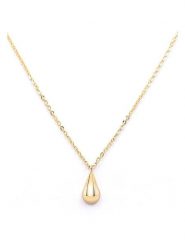 MOODE Naszyjnik "Julienne" z zawieszką - dł. 42 cm rozmiar: onesize. Żółte naszyjniki damskie MOODE, ze stali. Za 100.99 zł.