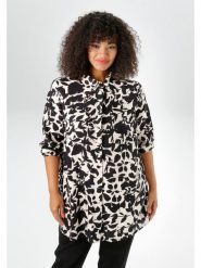 Aniston Bluzka w kolorze czarno-kremowym rozmiar: 44. Brązowe bluzki damskie Aniston, bez wzorów, z wiskozy, bez kołnierzyka, bez ramiączek. Za 82.99 zł.