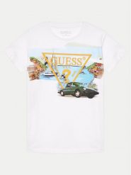 Guess T-Shirt L4GI17 K6XN4 Kolorowy Regular Fit. T-shirty i koszulki chłopięce Guess, z aplikacjami, z bawełny, bez kołnierzyka, bez ramiączek. Za 199.99 zł.