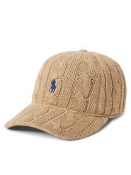 Polo Ralph Lauren Czapka z daszkiem 455981420002 Beżowy. Brązowe czapki z daszkiem damskie Polo Ralph Lauren, bez wzorów, z materiału. Za 529.99 zł.