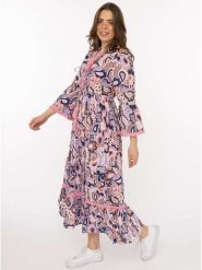 Zwillingsherz Sukienka "Paisley" w kolorze jasnoróżowym rozmiar: S/M. Różowe sukienki damskie Zwillingsherz, bez wzorów, z bawełny, bez ramiączek. Za 234.95 zł.