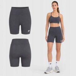 KOLARKI DAMSKIE 4F LEGGINSY KRÓTKIE SPODENKI NA LATO F031 KRÓTKIE KOLOR SZARY. Szare legginsy damskie 4F, na lato, l, bez wzorów, z bawełny, do biegania. Za 49.99 zł.