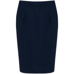 Damska prosta spódnica Kariban Premium. Niebieskie spódnice damskie KARIBAN, na co dzień, bez wzorów, z materiału, wizytowe. W wyprzedaży za 284.00 zł.