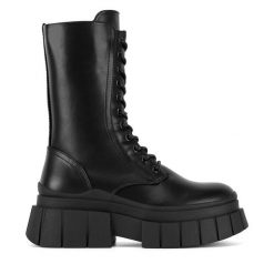 Trapery DeeZee. Czarne trapery damskie DeeZee, bez zapięcia. Za 229.99 zł.