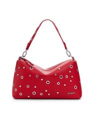 Desigual Torebka 25SAXPAN Czerwony. Czerwone torebki klasyczne damskie Desigual, ze skóry, bez dodatków. Za 279.99 zł.