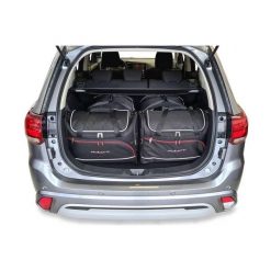 Torby Do Bagażnika Mitsubishi Outlander Phev 2014-2022 4Szt Kjust. Czarne torby podróżne KJUST, bez wzorów. Za 1,236.00 zł.